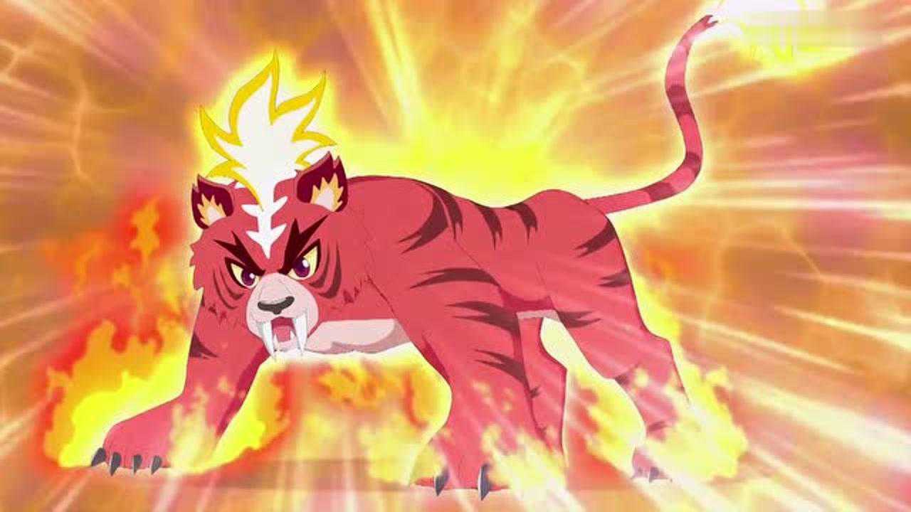 火力少年王之传奇再现赤焰战虎成功升级变身烈焰猛虎王