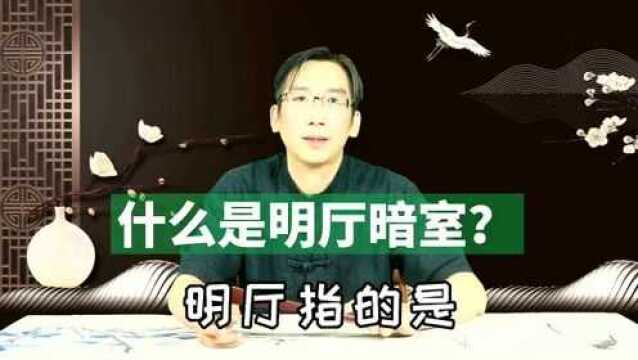 什么是明厅暗室