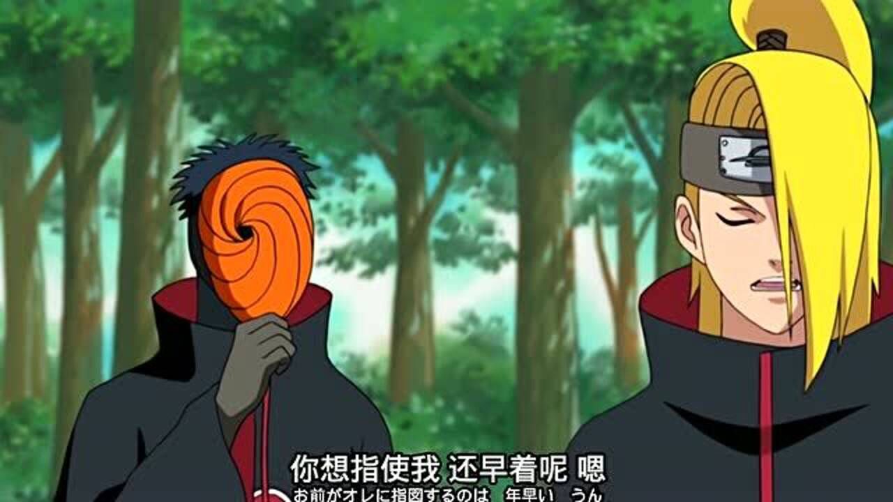 火影忍者阿飞与迪达拉捕获三尾面具下的阿飞真的睡着了吗