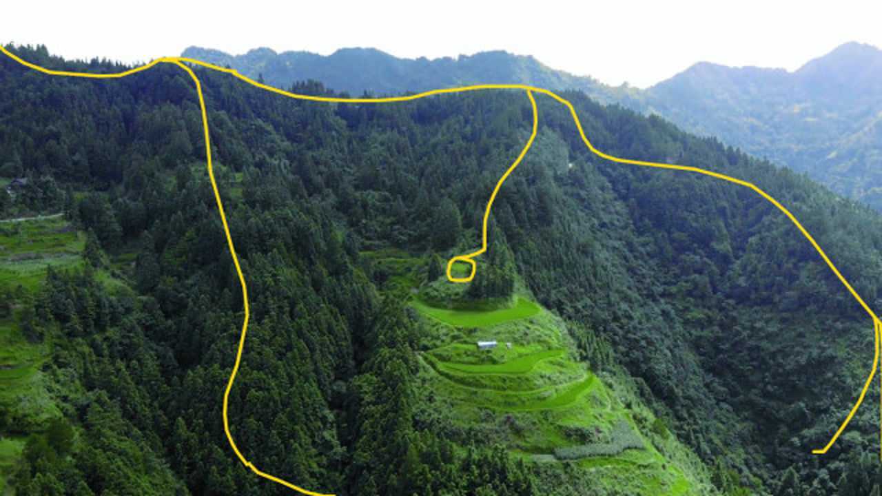 高山来龙气场十足登高望远之局不一般的风水宝地待有缘人得之