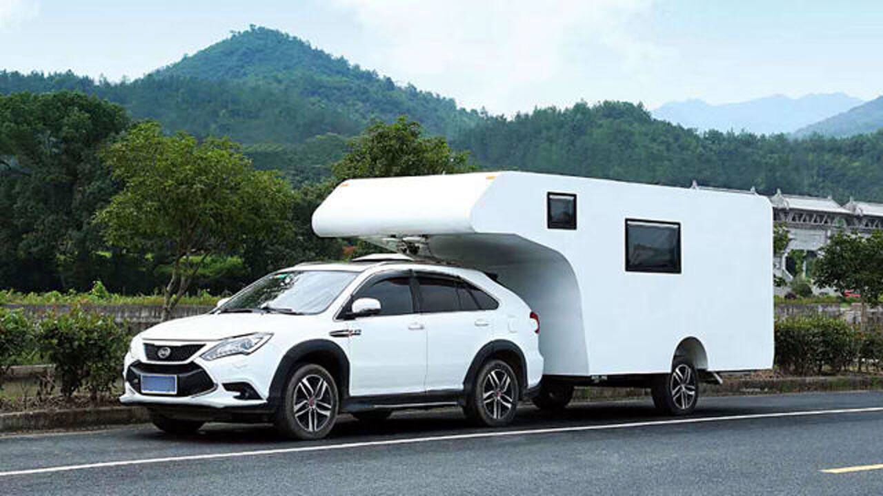 国产背驮式拖挂房车有公告c本可以驾驶