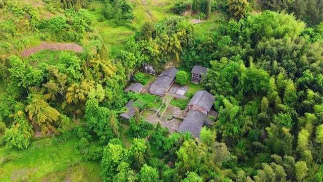 广福风景(3)航拍开江县广福镇苏家坡曾经的川东游击队址