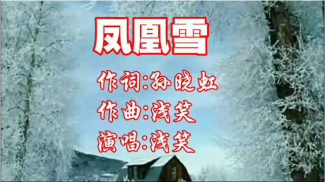 欣赏浅笑演唱的《凤凰雪》,优美的旋律,甜美的歌声,百听不厌