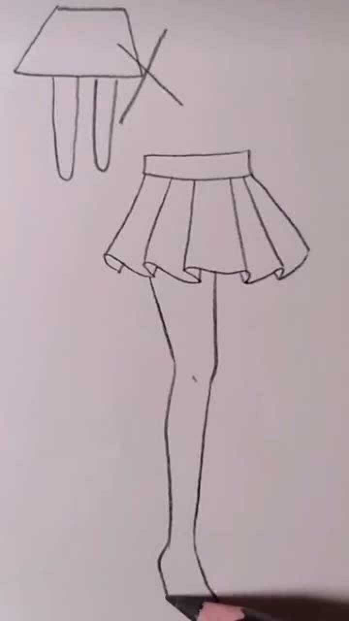 教你简单画腿的简笔画