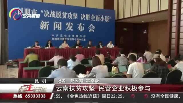 云南扶贫攻坚,民营企业积极参与