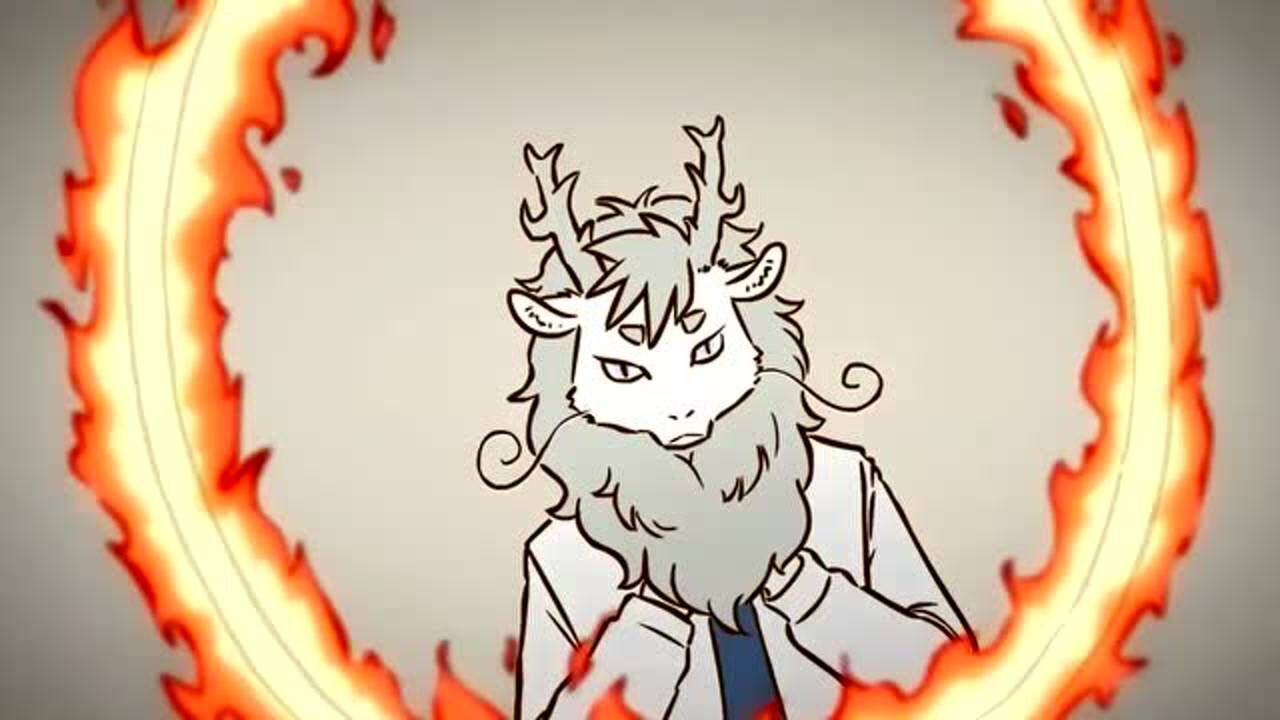 非人哉,哪吒和龙太子敖烈联手表演钻火圈