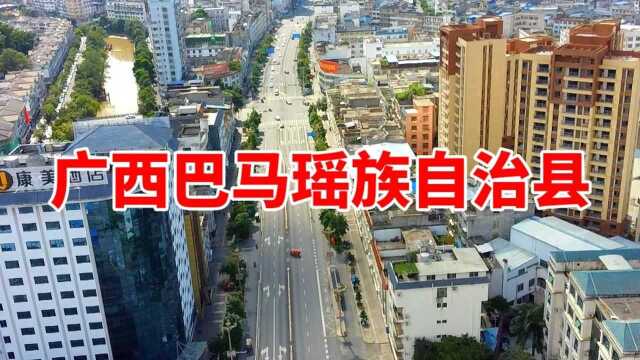 航拍广西巴马瑶族自治县——城东2020.8