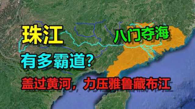 盖过黄河,八门夺海,珠江到底有多霸道?