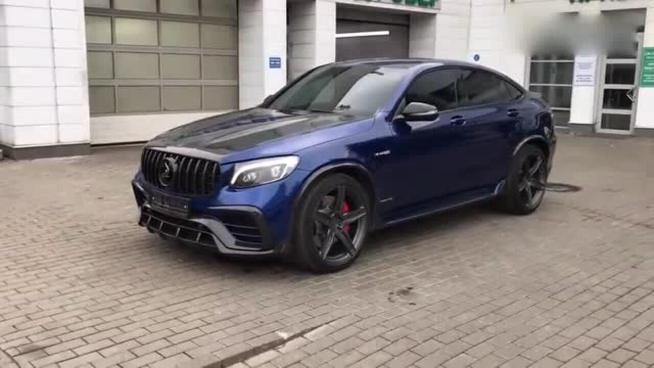 实拍inferno改装奔驰glc63scoupe看得我垂涎三尺