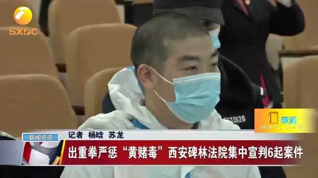 出重拳严惩“黄赌毒”西安碑林法院集中宣判6起案件