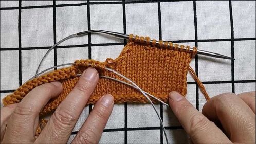 后片右斜肩的编织教程,新手也可以学习,适合编织各种款式的毛衣