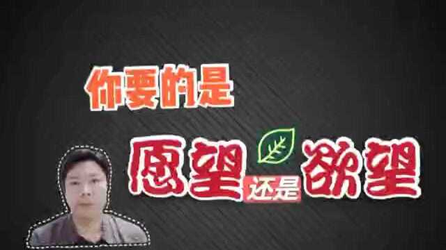 吸引力法则你要的是愿望还是欲望?