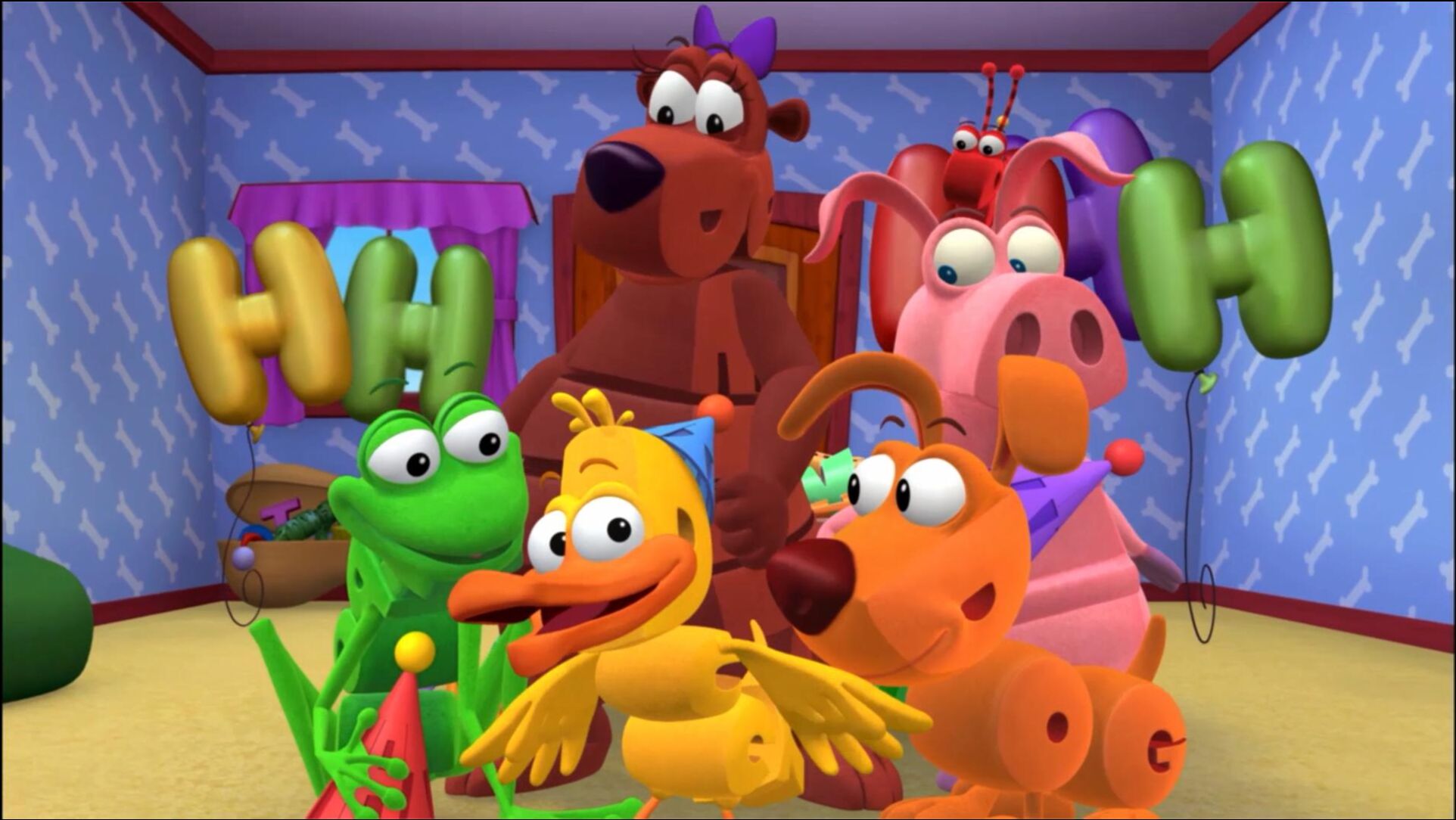 单词世界英文儿歌音乐剧14双语英文儿歌家庭派对homeparty