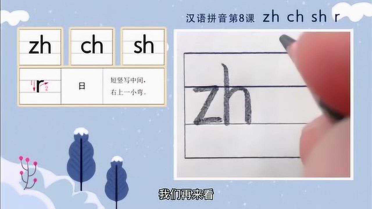 汉语拼音标准写法声母zh的写法