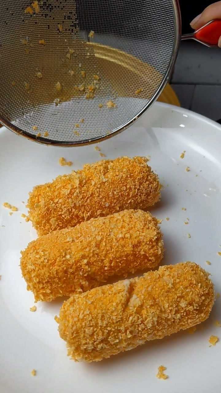 油炸冰溜子你们要不要试一试好吃到飞起来美食