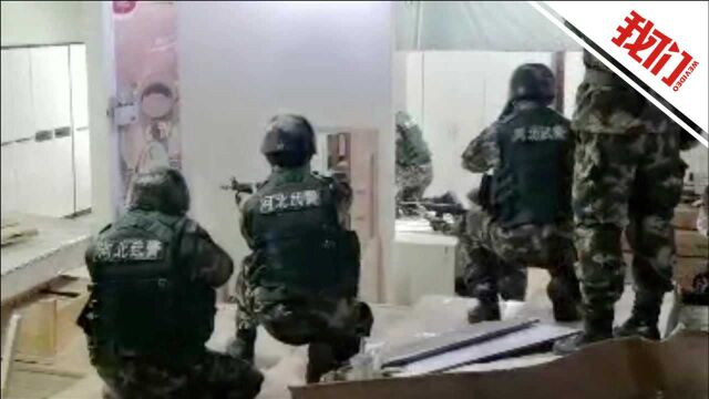 实拍:石家庄一头重约1500斤疯牛闯入家具城 武警官兵围堵击毙场面惊险