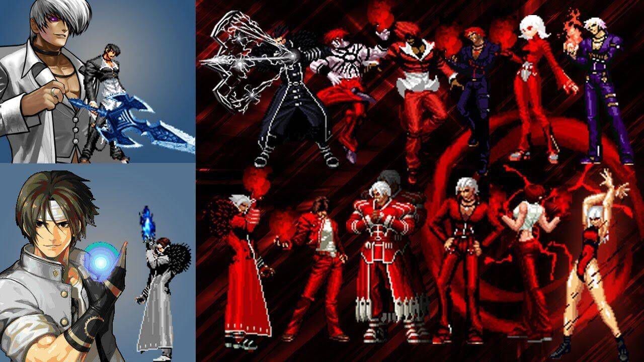 拳皇mugen:草薙京八神两人闯关血炎队全员,开局草薙京连秒11人