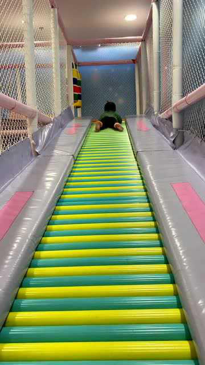 网红公主抱#滑滑梯