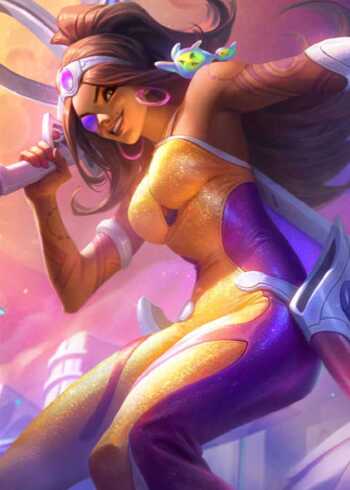 太空律动系列:沙漠玫瑰 莎弥拉 最新皮肤 特效预览