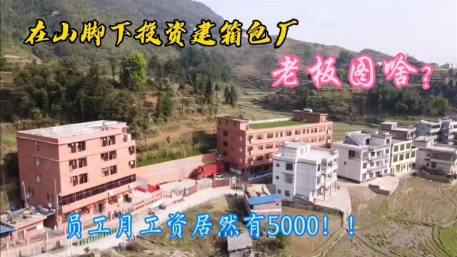 在大山脚下投资3000万建厂,老板图啥?而且员工月工资高达5000元!