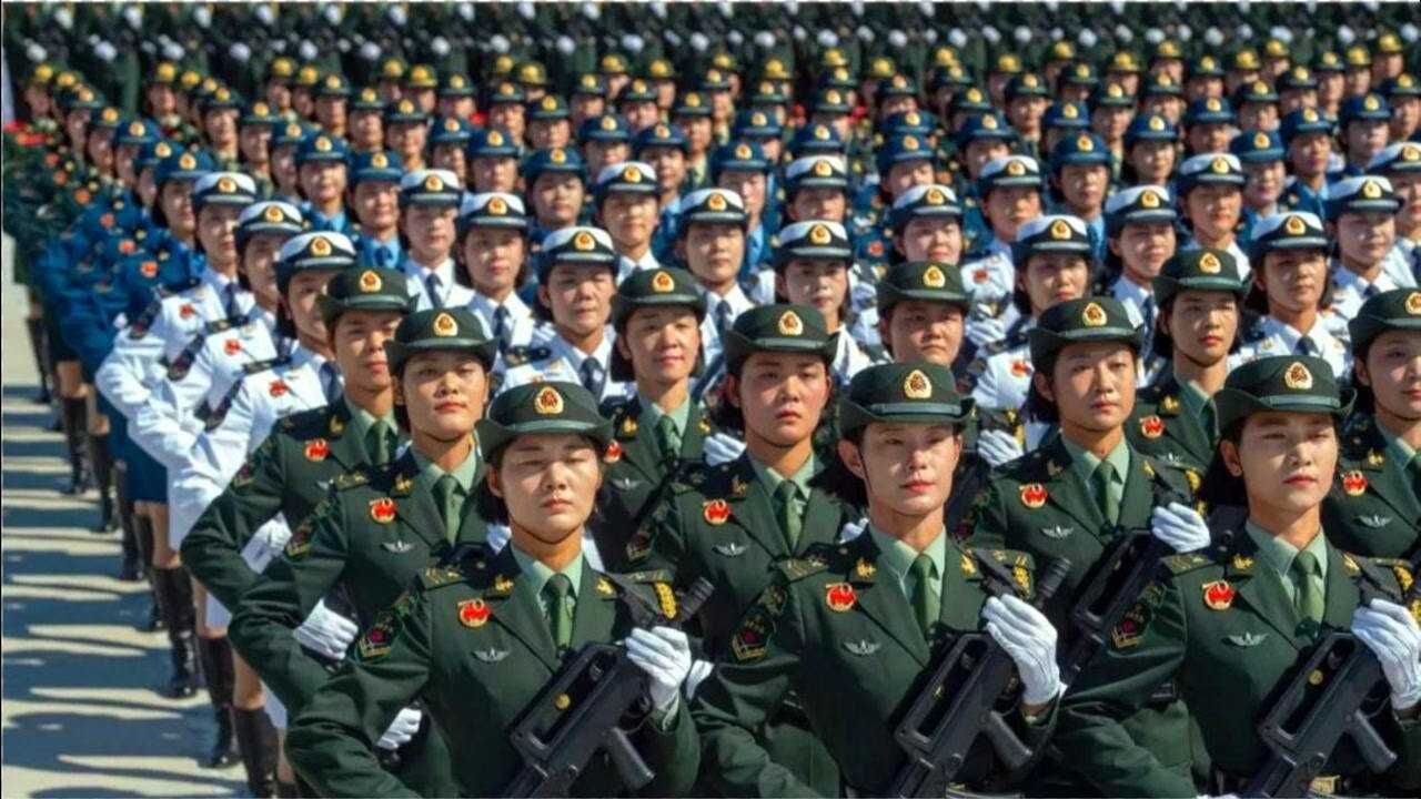 历年我国阅兵:女兵整齐划一,不爱红妆爱武装,英姿飒爽情激昂_高清1080P在线观看平台_腾讯视频