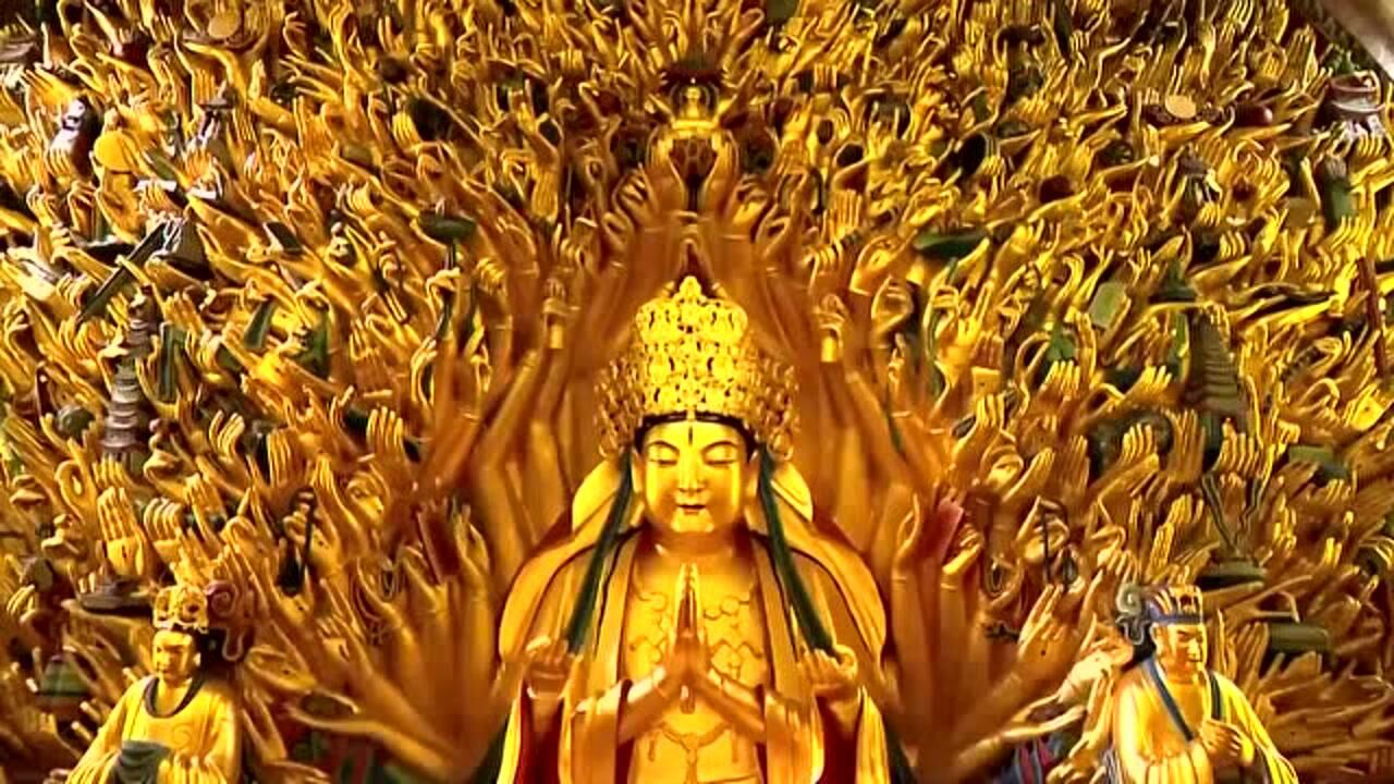 听文物讲故事|"世界石刻艺术之瑰宝"重光——大足石刻千手观音背后的