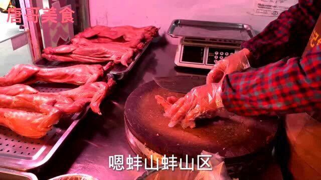 蚌埠34年老字号兔子肉专卖店,60元一斤,高峰期一天卖400只