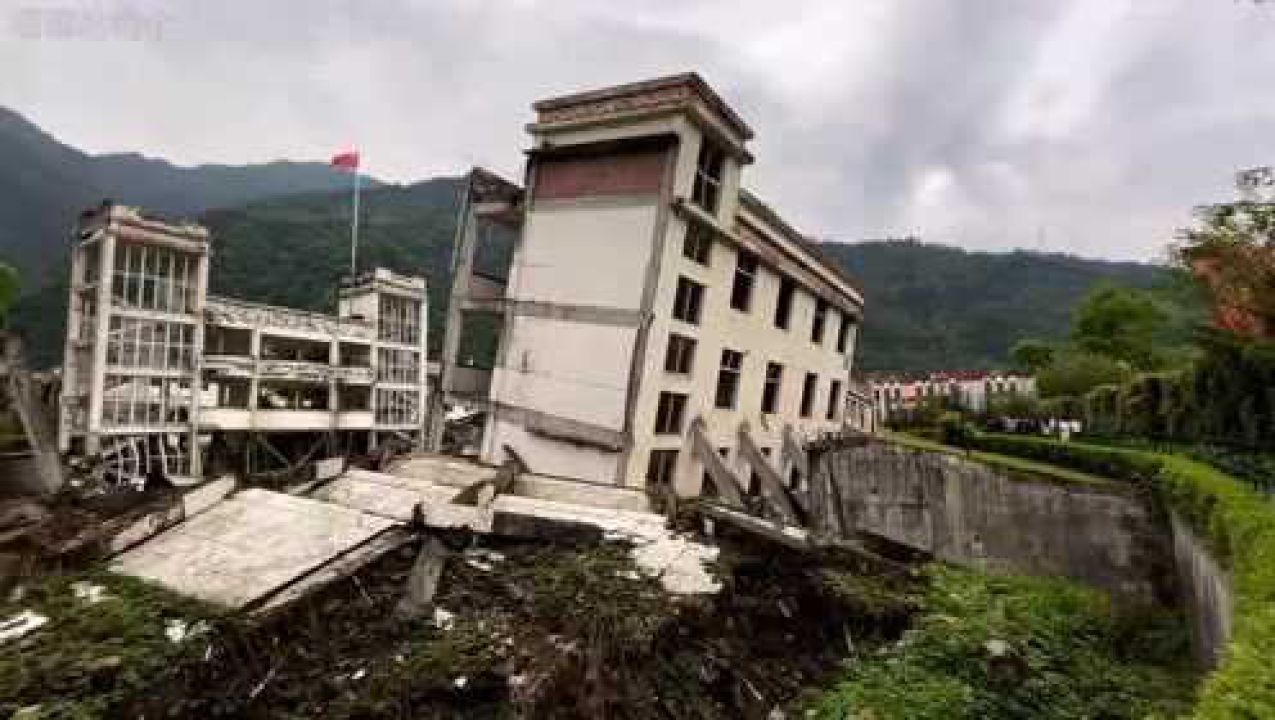 512汶川大地震時間已過去了13年實拍地震摧毀的真實場景