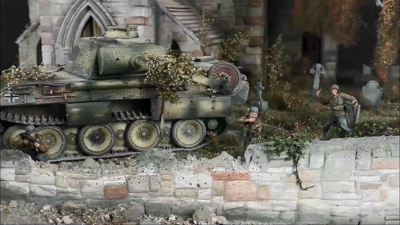 栩栩如生二战德军防御阵地场景制作351