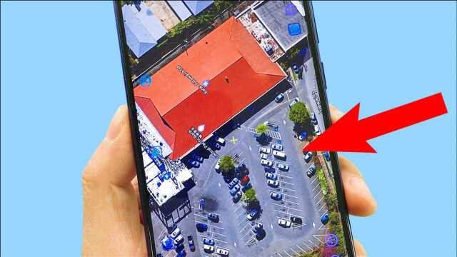 教你打开手机卫星地图,在手机上定位到你家,院子、汽车都能看到