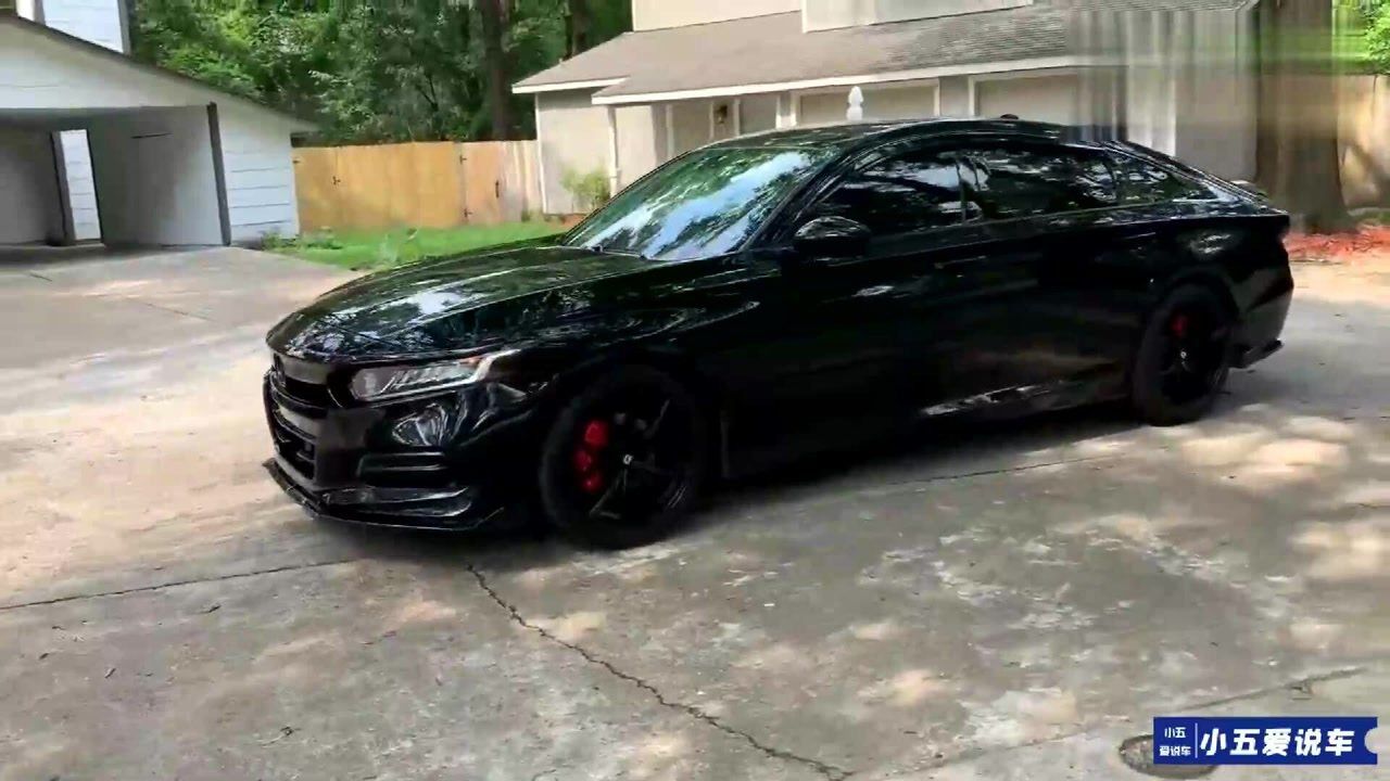 本田雅阁极限改装,"黑武士"就该这个样子!