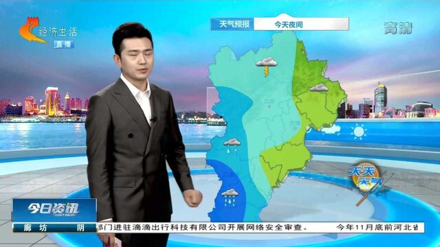 雨一直下!河北继续发布暴雨蓝色预警信号