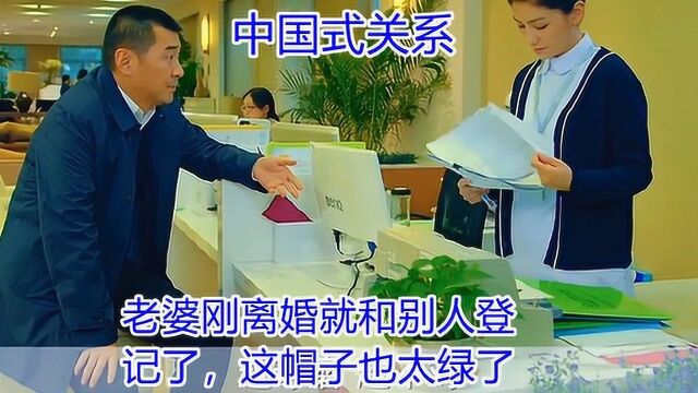 《中国式关系》第14集:老婆刚离婚就和别人登记了,这帽子也太绿了