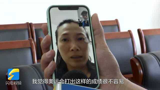 赛后姐姐魏宁谈魏萌获女子双向飞碟射击奥运铜牌:恭喜她鼓励她