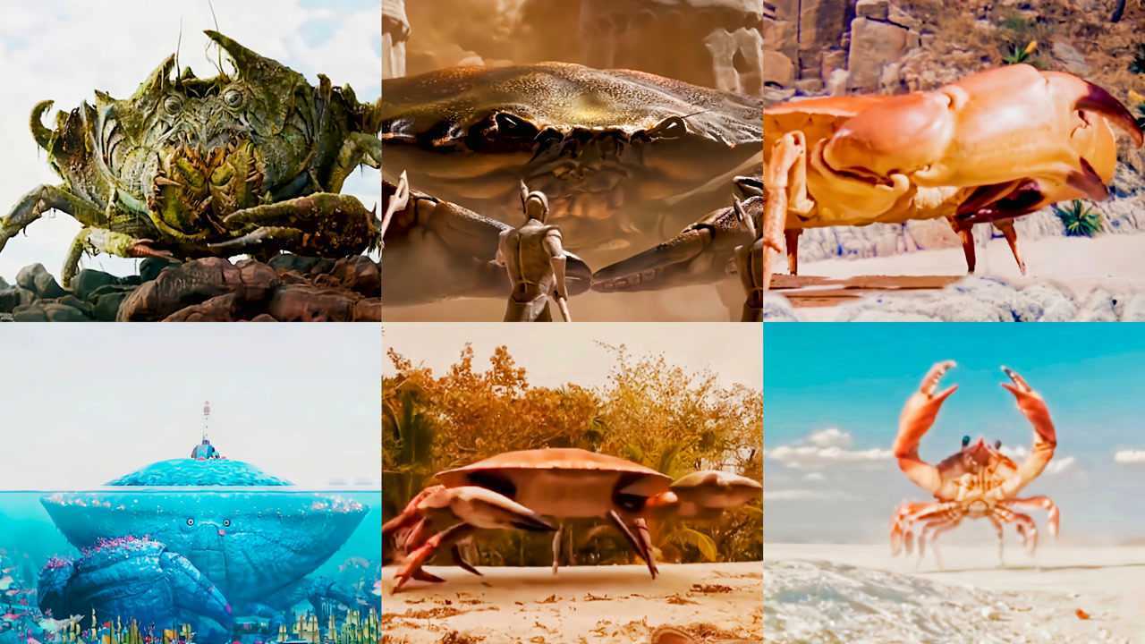 电影中这几只变异螃蟹,你觉得哪个更厉害?灯塔蟹可支撑一座城市