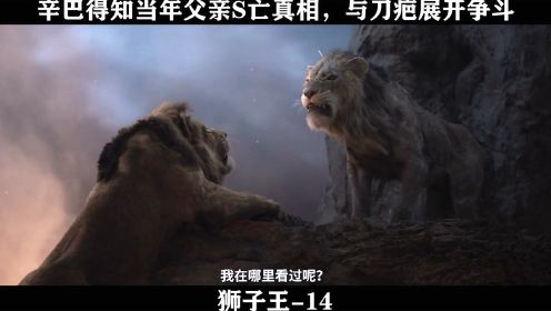 狮子王-14,辛巴得知当年父亲S亡真相，与刀疤展开争斗