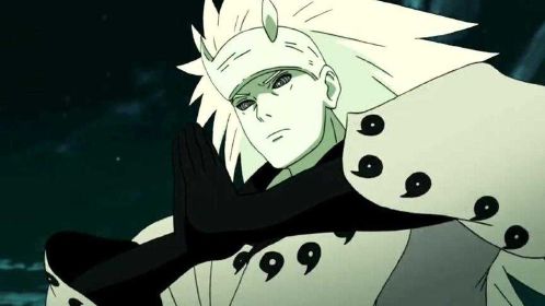 火影忍者,六道斑使用地爆天星,以一人之力大战忍者联军!