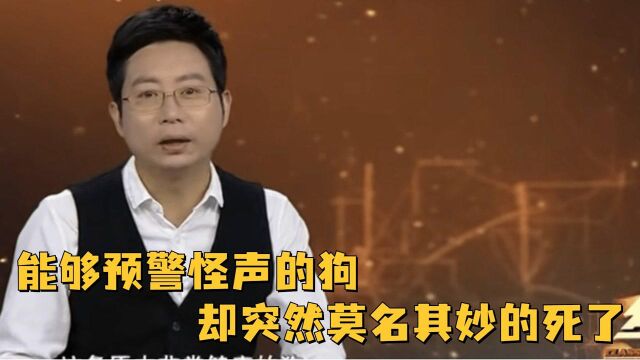 能够预警怪声的狗,却突然莫名其妙的死了,这让众人开始浮想联翩