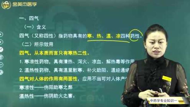 中药学基础知识:四气是指寒、热、温、凉的四种药性,那它对人体有哪些作用呢?一起来看