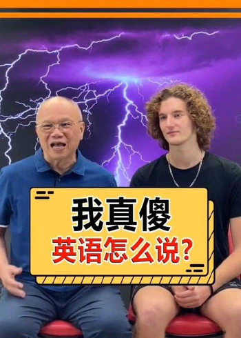 我真傻英语怎么说