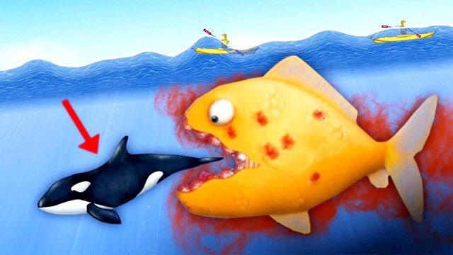 美味深蓝 第9集 小金鱼吃掉了池塘里的所有生物!炯囧侠解说