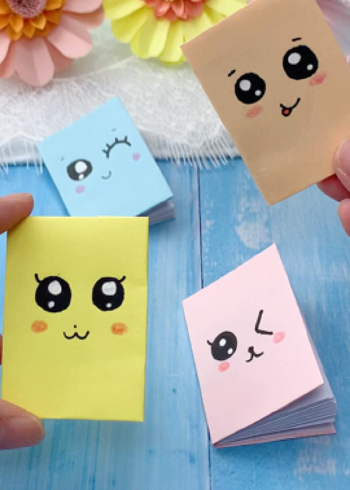 一张纸做成一个可爱小本子!教你自制小本子