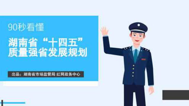 视频|90秒看懂湖南省“十四五”质量强省发展规划