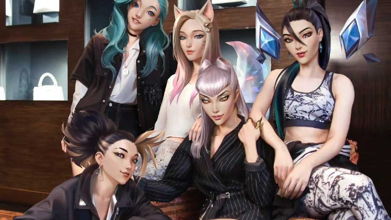 kda女团写真集②——塞壬 伊芙琳#cg漫剪 #英雄联盟宇宙