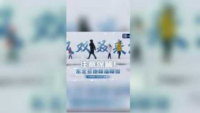 又双叒来?注意保暖!东北多地降温降雪