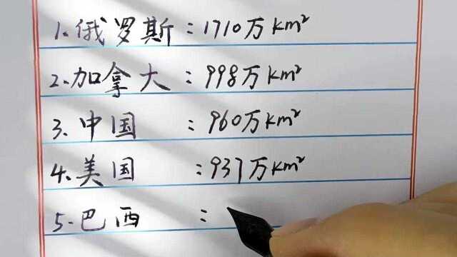 世界上领土面积最大的十个国家,它们加起来占全球陆地面积近一半!