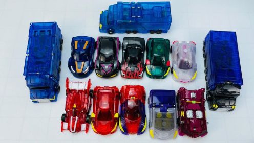 盟卡车神之魔幻对决小汽车大集合，变形机器人玩具！