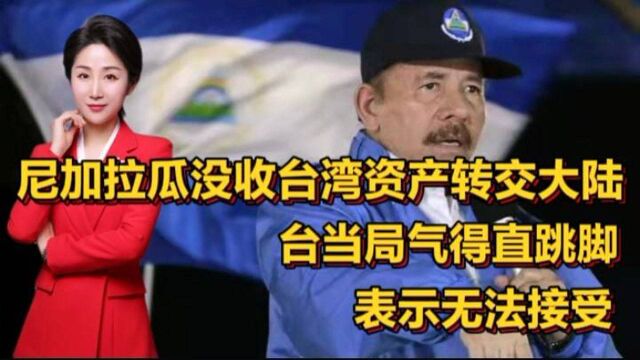 尼加拉瓜没收台湾资产转交大陆,台当局气得直跳脚!表示无法接受