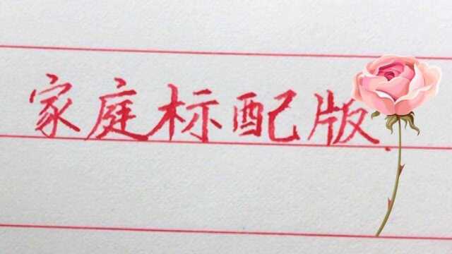 一个好的家庭的标配