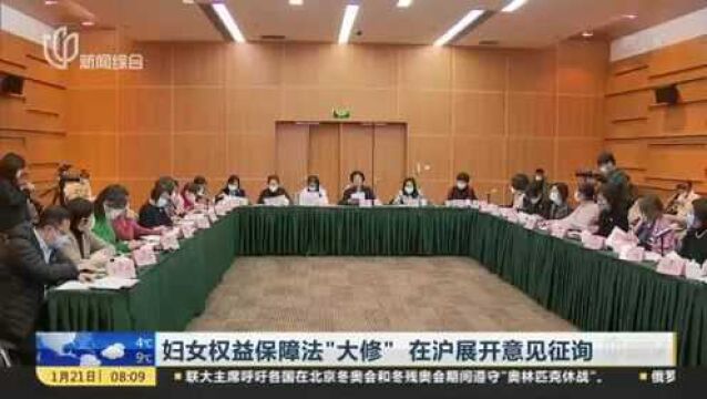 妇女权益保障法“大修” 在沪展开意见征询